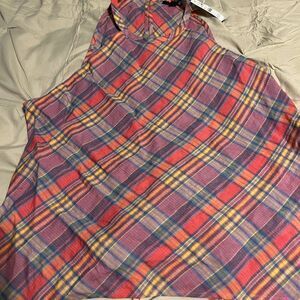 Plaid Sleeveless Top